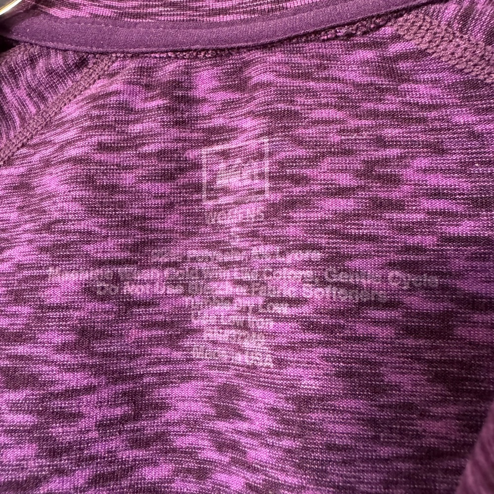 REI Women’s Pullover Heathered Purple Quarter-Zip size small - Picture 2 of 8